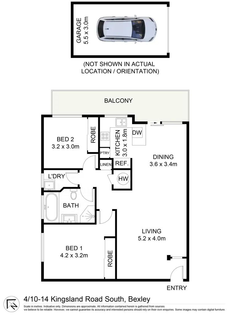Floorplan of Homely unit listing, 4/10-14 Kingsland Road South, Bexley NSW 2207