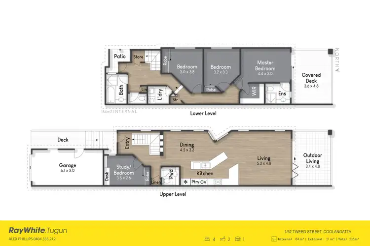 Floorplan of Homely semi-detached listing, 1/52 Tweed Street, Coolangatta QLD 4225