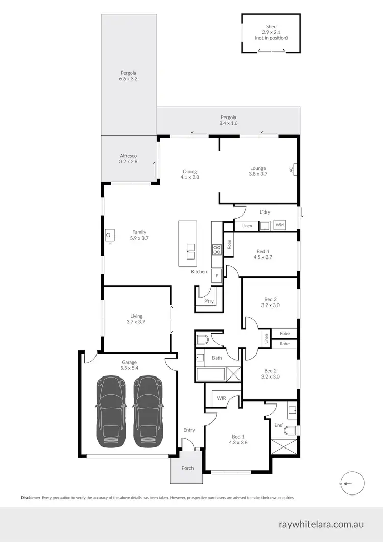 Floorplan of Homely house listing, 30 Caddys Road, Lara VIC 3212