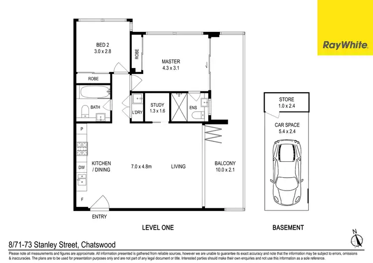 Floorplan of Homely unit listing, 8/71-73 Stanley Street, Chatswood NSW 2067