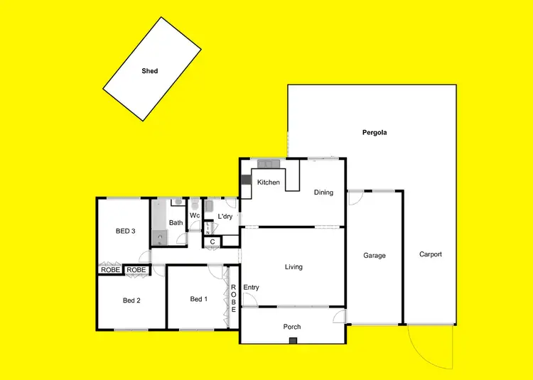 Floorplan of Homely house listing, 74 Silver City Highway, Buronga NSW 2739