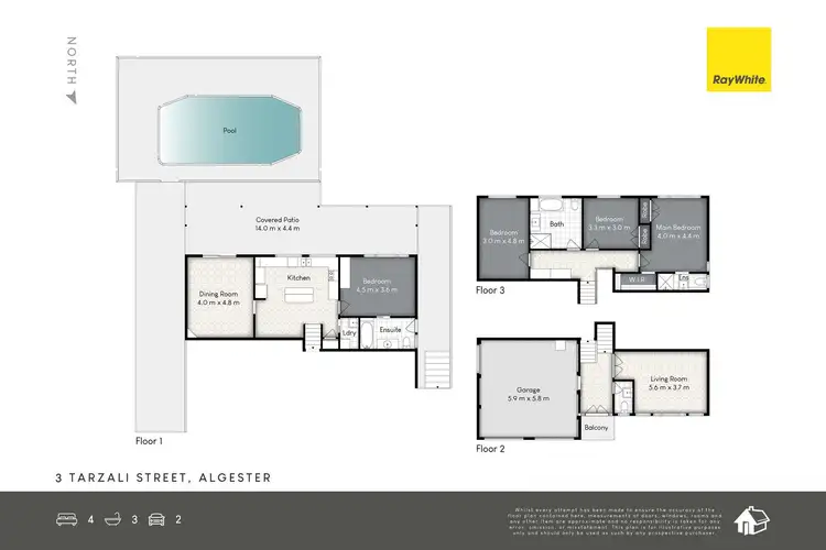 Floorplan of Homely house listing, 3 Tarzali Street, Algester QLD 4115