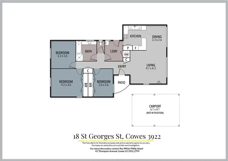 Floorplan of Homely house listing, 18 St Georges Road, Cowes VIC 3922