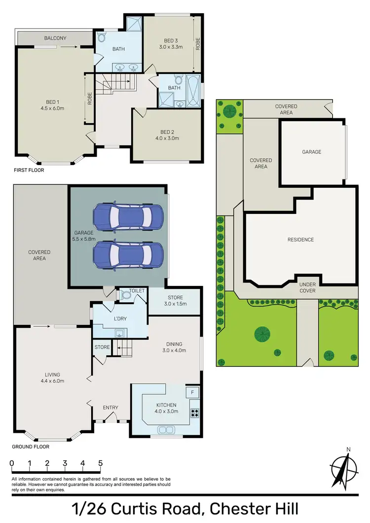 Floorplan of Homely townhouse listing, 1/26 Curtis Road, Chester Hill NSW 2162