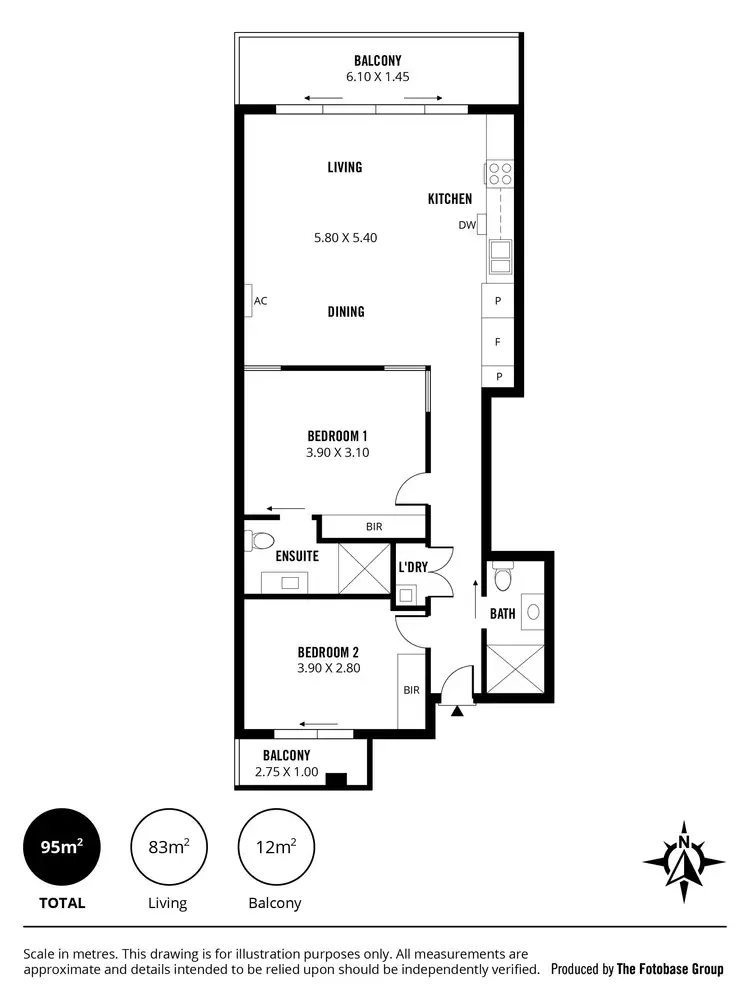 Floorplan of Homely apartment listing, 300/271-281 Gouger Street, Adelaide SA 5000