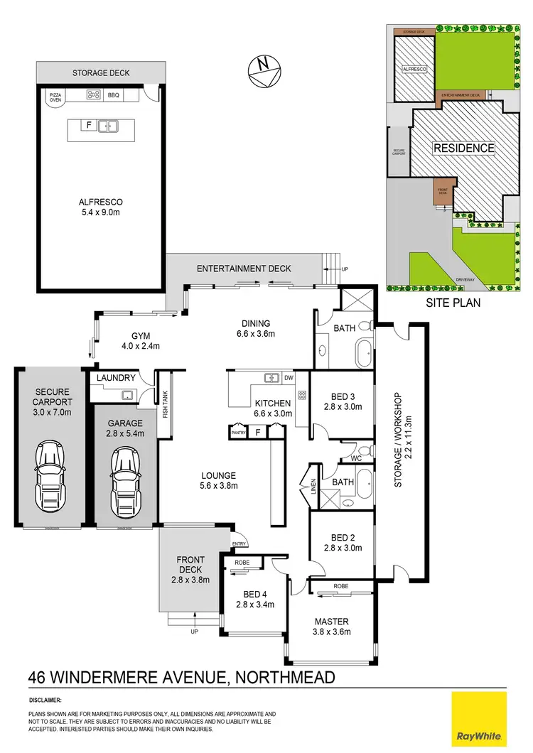 Floorplan of Homely house listing, 46 Windermere Avenue, Northmead NSW 2152