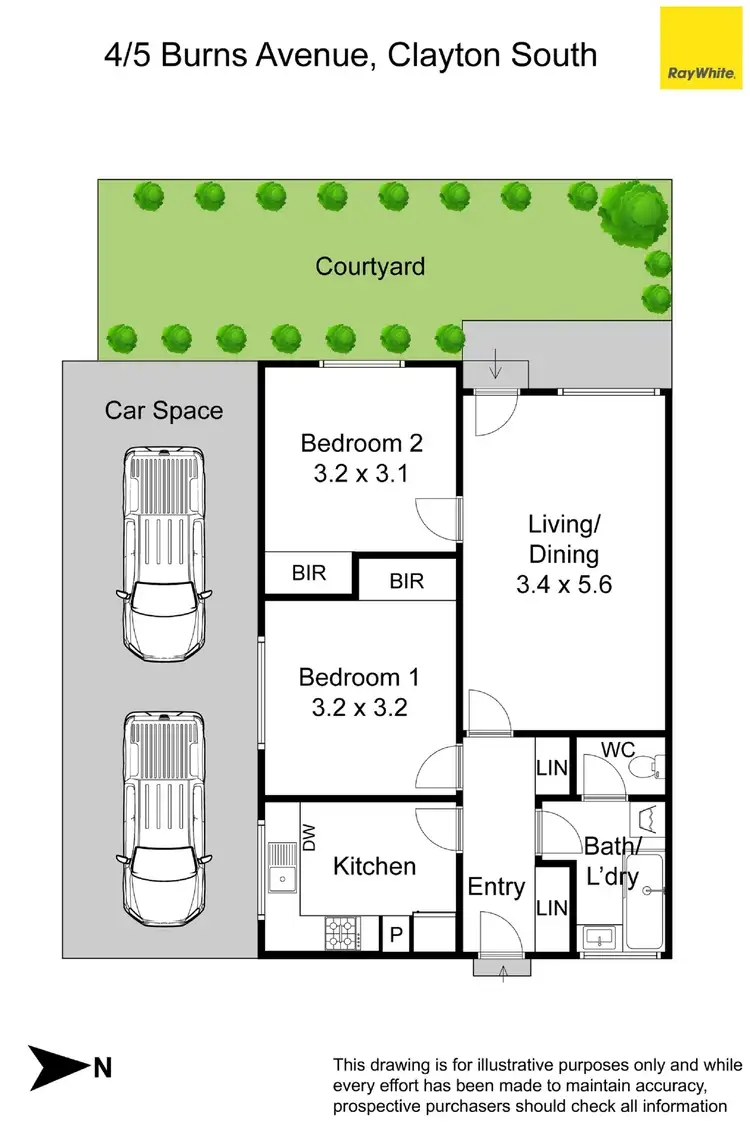 Floorplan of Homely unit listing, 4/5 Burns Avenue, Clayton South VIC 3169