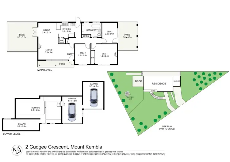 Floorplan of Homely house listing, 2 Cudgee Crescent, Mount Kembla NSW 2526