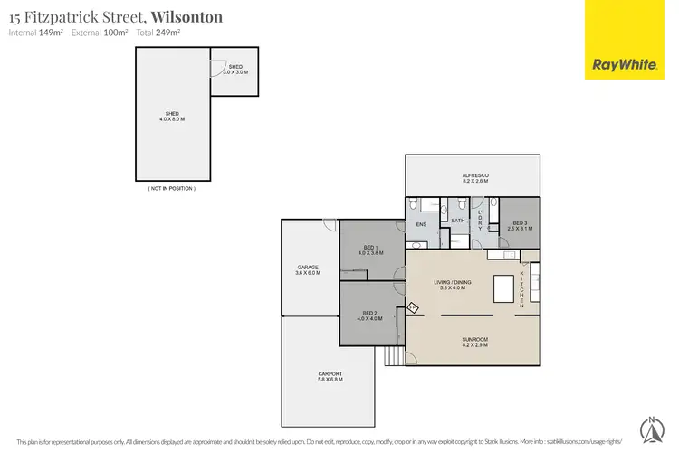 Floorplan of Homely house listing, 15 Fitzpatrick Street, Wilsonton QLD 4350