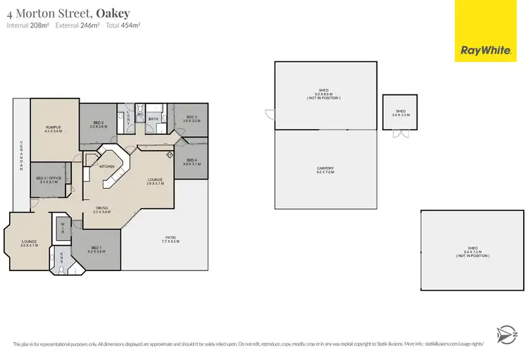 Floorplan of Homely house listing, 4 Morton Street, Oakey QLD 4401