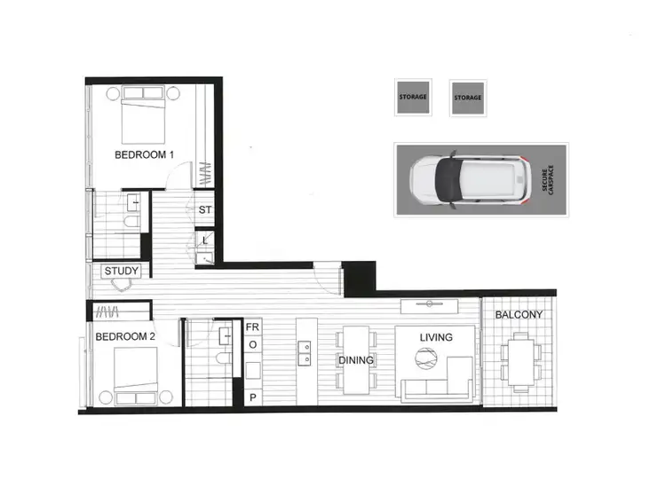Floorplan of Homely apartment listing, 15/188 Maroubra Road, Maroubra NSW 2035