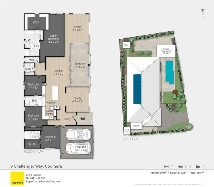 Floorplan of Homely house listing, 9 Challenger Way, Coomera Waters QLD 4209