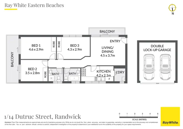 Floorplan of Homely apartment listing, 1/14 Dutruc Street, Randwick NSW 2031