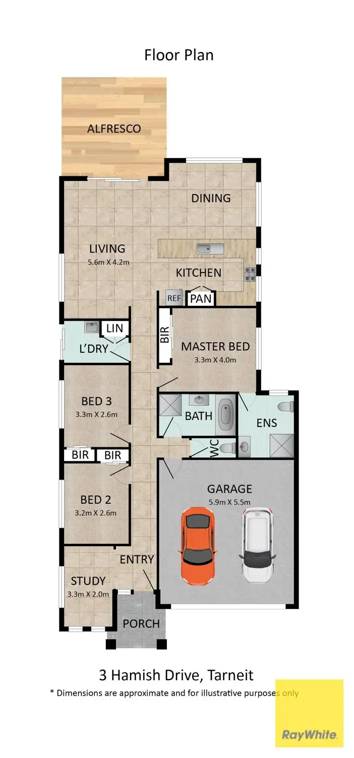 Floorplan of Homely house listing, 3 Hamish Drive, Tarneit VIC 3029