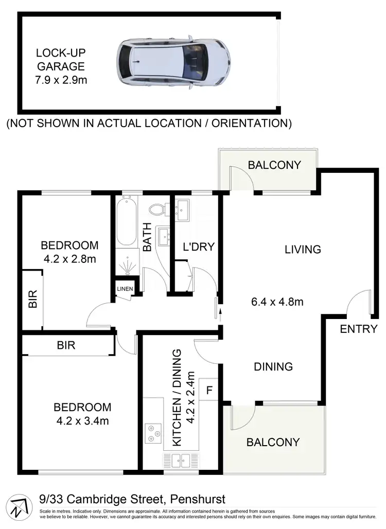 Floorplan of Homely apartment listing, 9/33 Cambridge Street, Penshurst NSW 2222