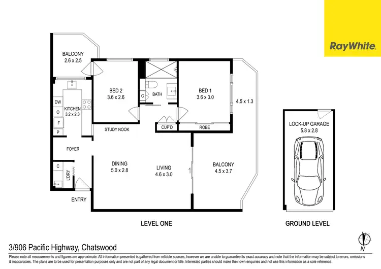 Floorplan of Homely unit listing, 3/906 Pacific Highway, Chatswood NSW 2067