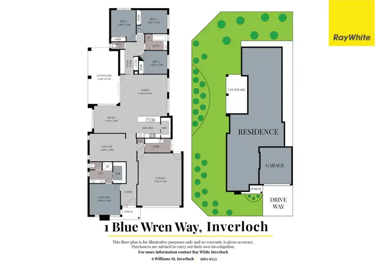 Floorplan of Homely house listing, 1 Blue Wren Way, Inverloch VIC 3996