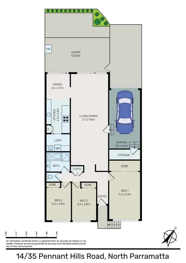 Floorplan of Homely villa listing, 14/35 Pennant Hills Road, North Parramatta NSW 2151