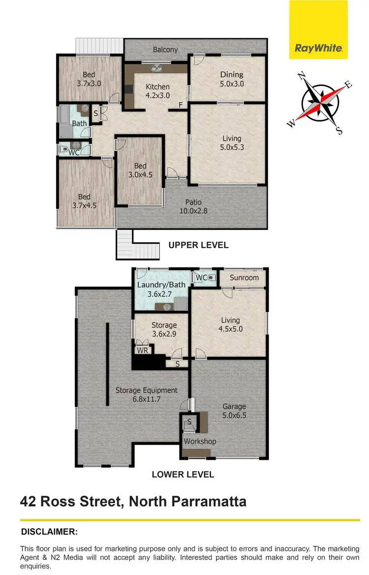 Floorplan of Homely house listing, 42 Ross Street, North Parramatta NSW 2151
