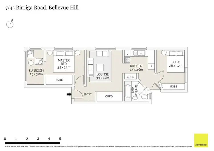 Floorplan of Homely apartment listing, 7/43 Birriga Road, Bellevue Hill NSW 2023