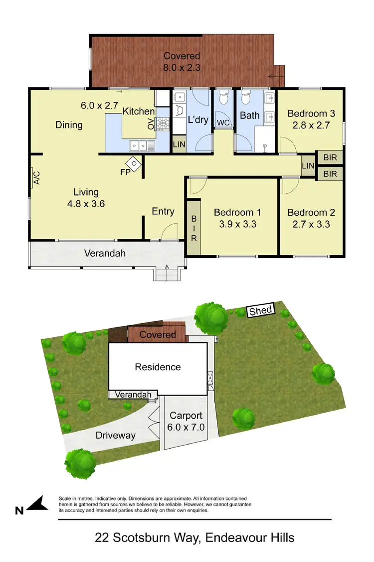 Floorplan of Homely house listing, 22 Scotsburn Way, Endeavour Hills VIC 3802