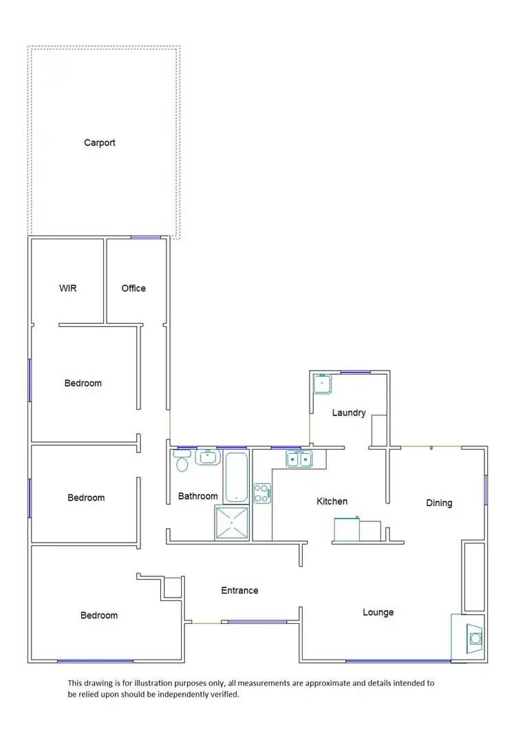 Floorplan of Homely house listing, 22 Haynes Street, Bordertown SA 5268