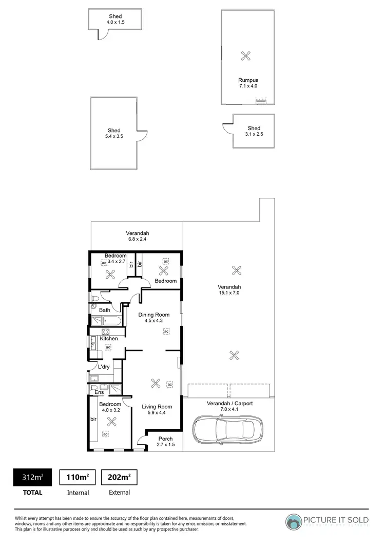 Floorplan of Homely house listing, 102 Winchester Street, Salisbury East SA 5109