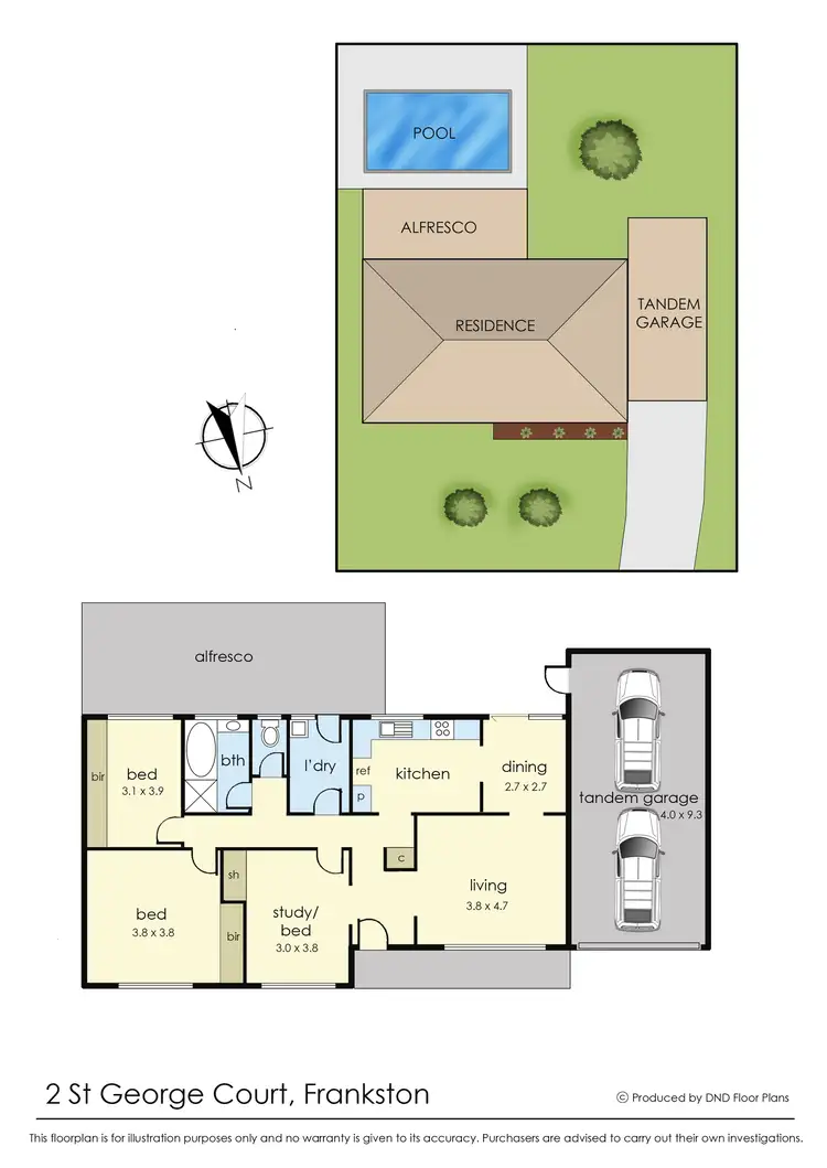 Floorplan of Homely house listing, 2 St George Court, Frankston VIC 3199