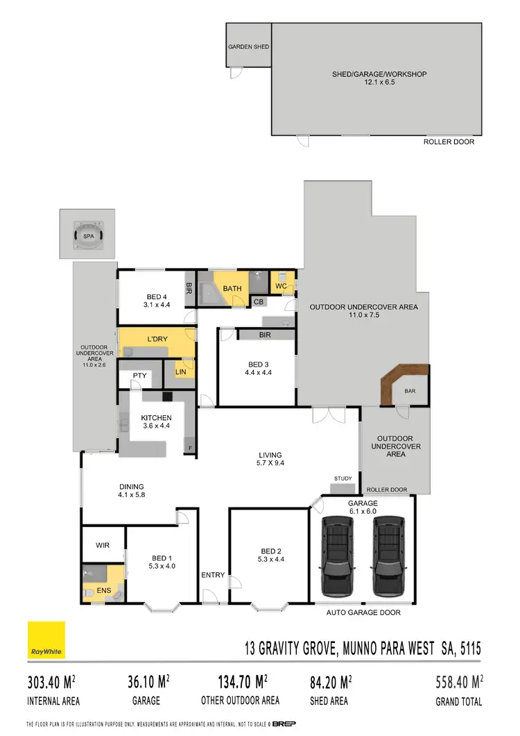Floorplan of Homely house listing, 13 Gravity Grove, Munno Para West SA 5115