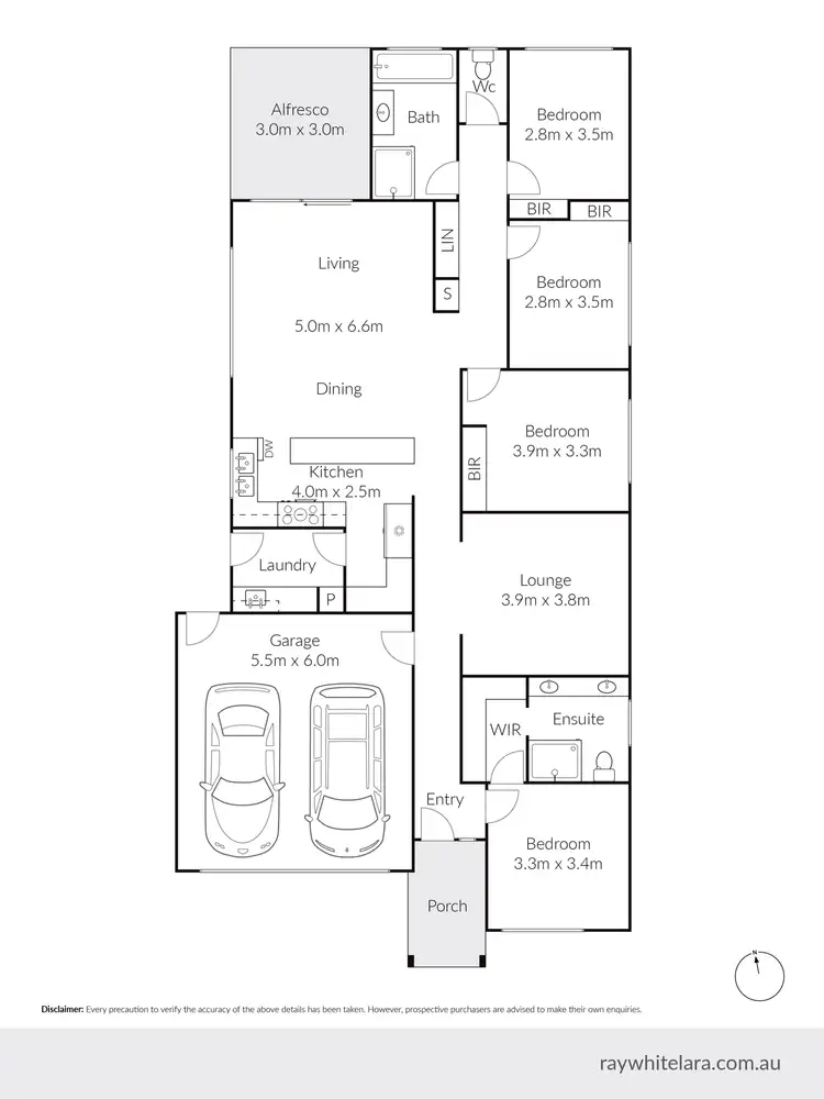 Floorplan of Homely house listing, 5 Hackberry Close, Lara VIC 3212