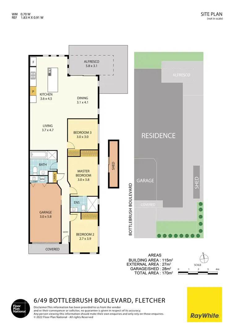 Floorplan of Homely house listing, 6/49 Bottlebrush Boulevard, Fletcher NSW 2287