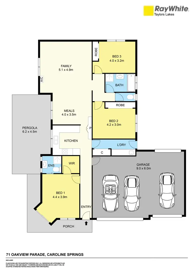 Floorplan of Homely house listing, 71 Oakview Parade, Caroline Springs VIC 3023