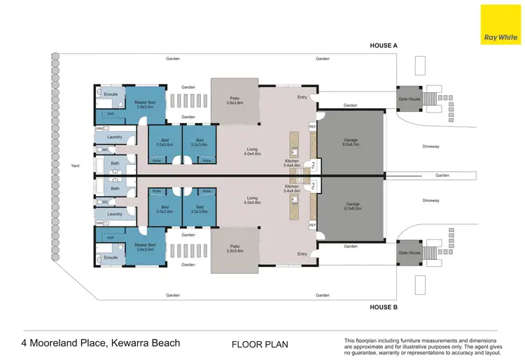 Floorplan of Homely house listing, 4A & 4B Mooreland Place, Kewarra Beach QLD 4879