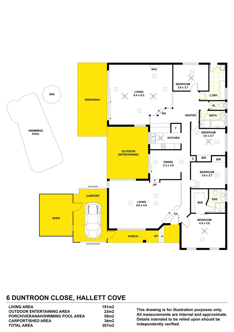 Floorplan of Homely house listing, 6 Duntroon Close, Hallett Cove SA 5158