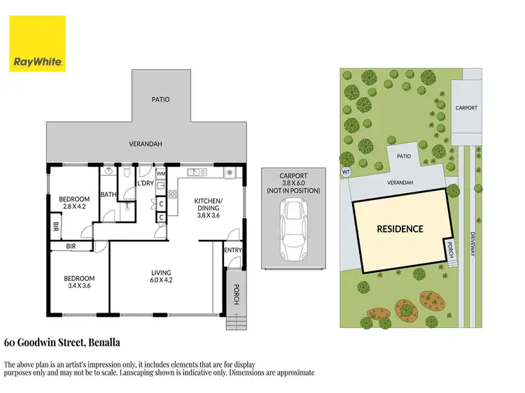 Floorplan of Homely house listing, 60 Goodwin Street, Benalla VIC 3672