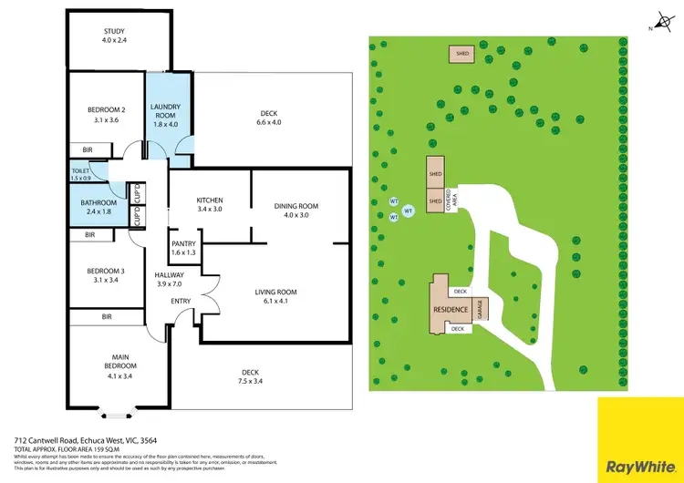 Floorplan of Homely rural property listing, 712 Cantwell Road, Echuca West VIC 3564