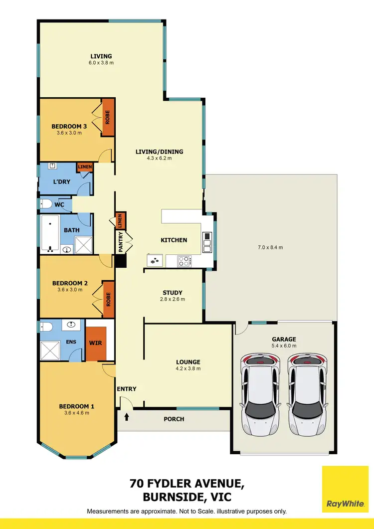 Floorplan of Homely house listing, 70 Fydler Avenue, Burnside VIC 3023