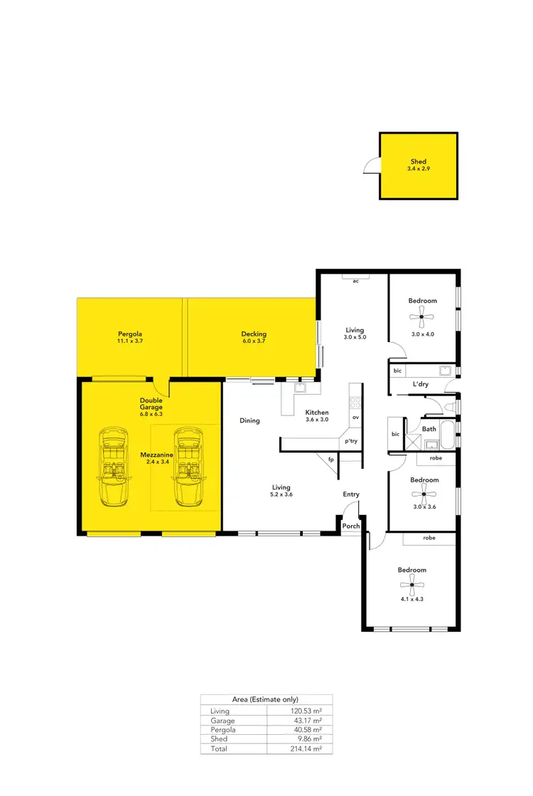 Floorplan of Homely house listing, 22 Sovereign Street, Hallett Cove SA 5158