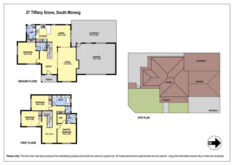 Floorplan of Homely house listing, 27 Tiffany Grove, South Morang VIC 3752