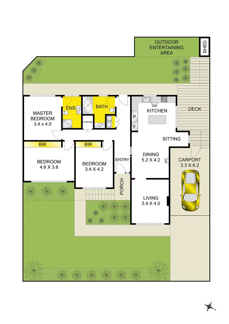 Floorplan of Homely house listing, 1/27 The Avenue, Belmont VIC 3216
