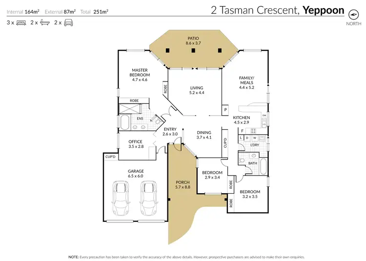 Floorplan of Homely house listing, 2 Tasman Crescent, Yeppoon QLD 4703