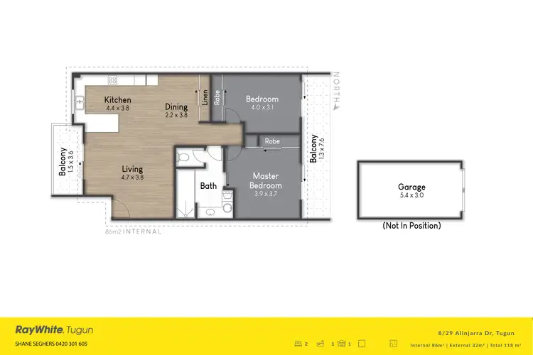 Floorplan of Homely unit listing, 8/29 Alinjarra Drive, Tugun QLD 4224