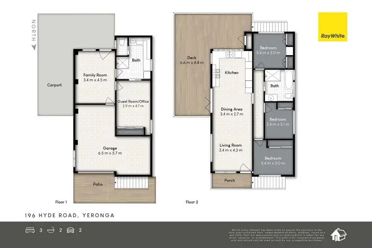 Floorplan of Homely house listing, 196 Hyde Road, Yeronga QLD 4104