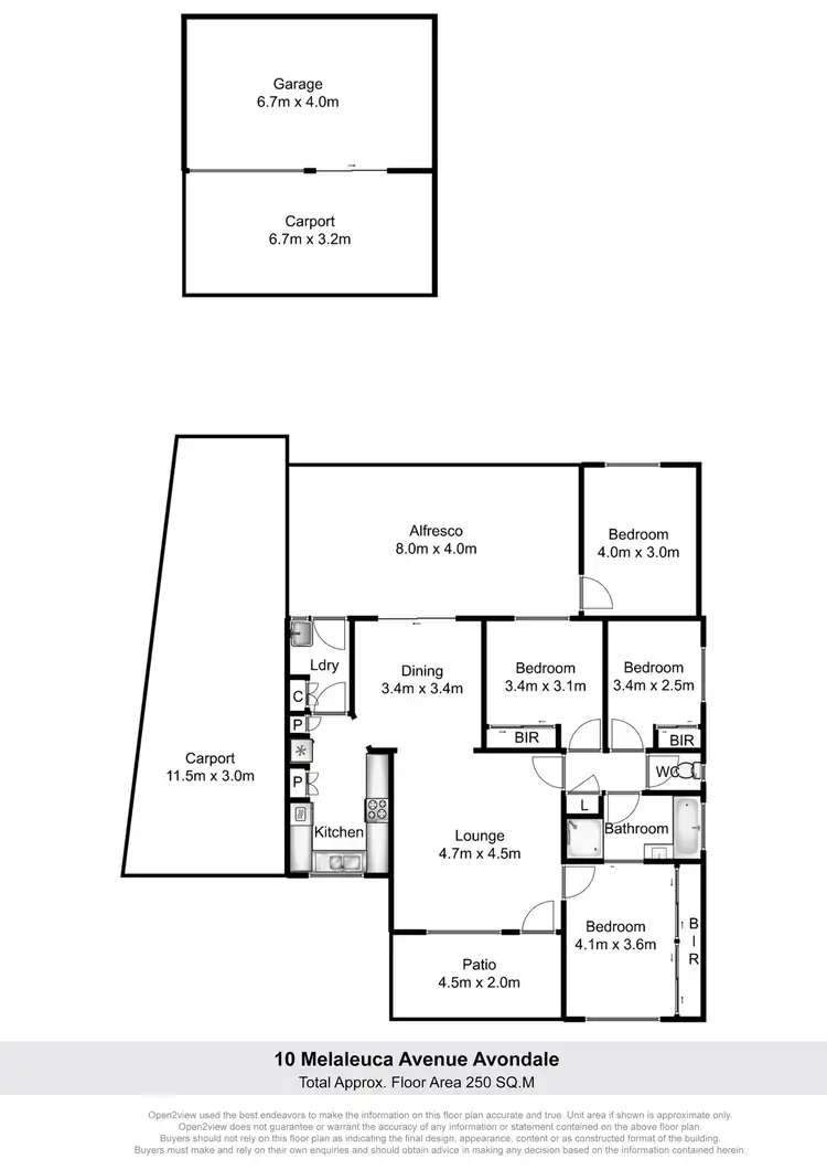 Floorplan of Homely house listing, 10 Melaleuca Avenue, Avondale NSW 2530