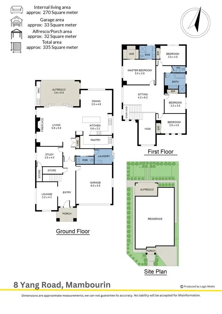 Floorplan of Homely house listing, 8 Yang Road, Mambourin VIC 3024