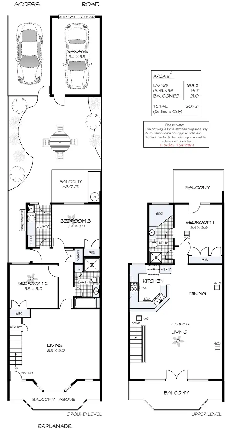 Floorplan of Homely house listing, 2/12A Esplanade, Victor Harbor SA 5211