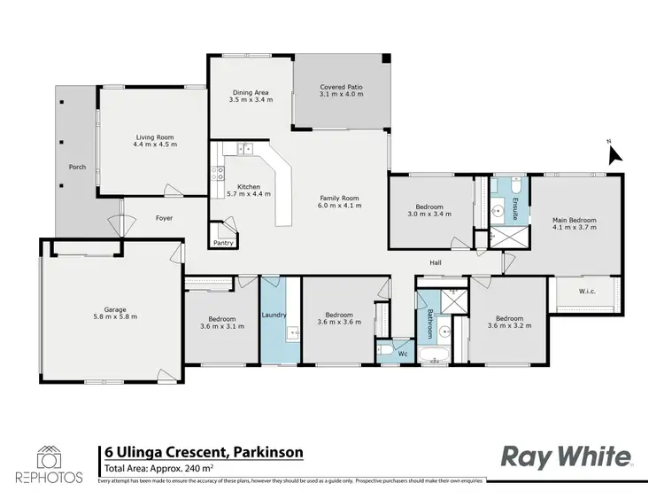 Floorplan of Homely house listing, 6 Ulinga Crescent, Parkinson QLD 4115