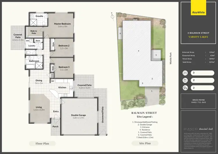 Floorplan of Homely house listing, 3 Balmain Street, Varsity Lakes QLD 4227