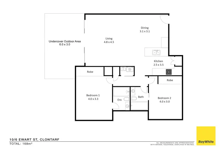 Floorplan of Homely unit listing, 10/6 Ewart Street, Clontarf QLD 4019