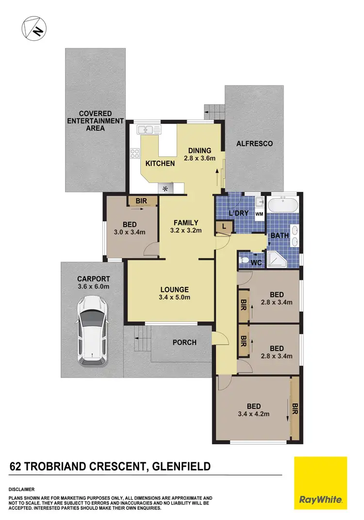 Floorplan of Homely house listing, 62 Trobriand Crescent, Glenfield NSW 2167